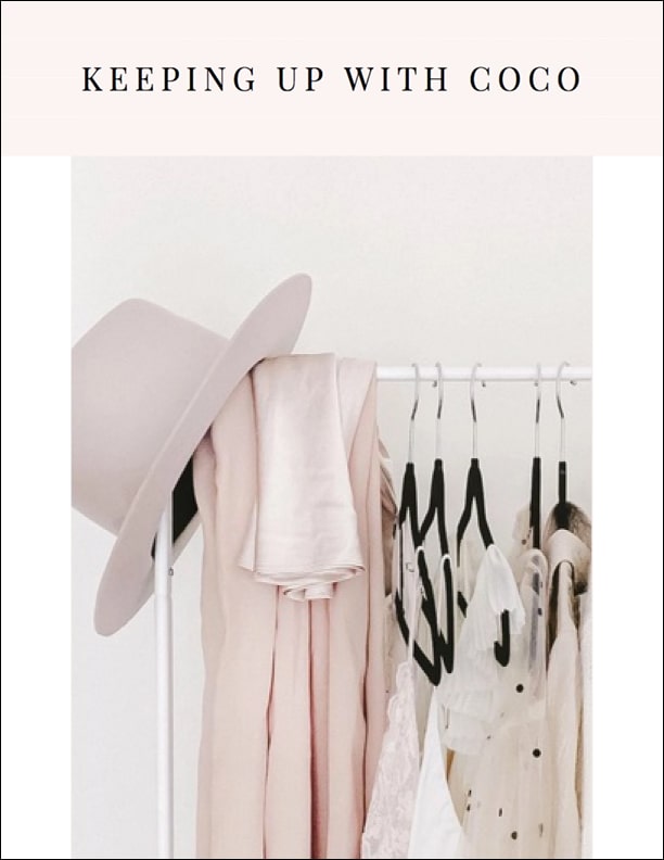 KEEPING UP WITH COCO — APRIL 2021