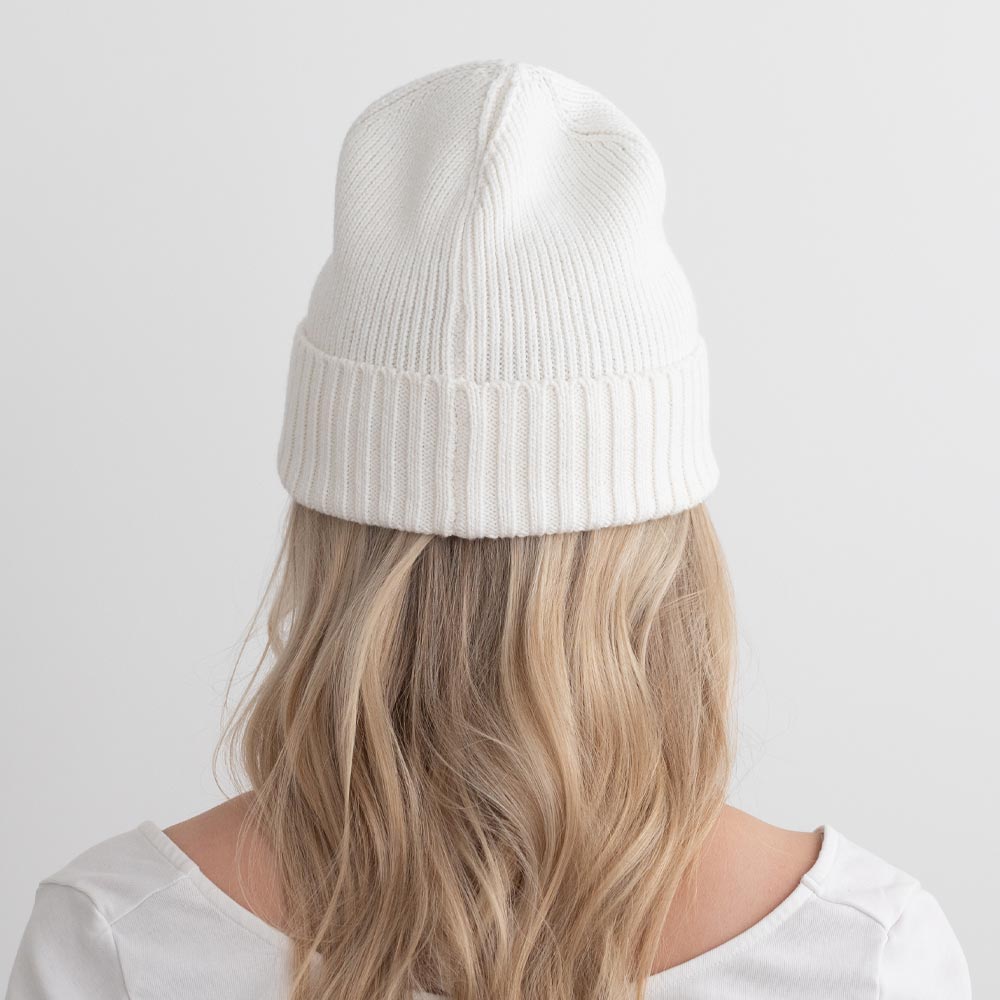 BADASS COTTON CASHMERE BEANIE | IVORY