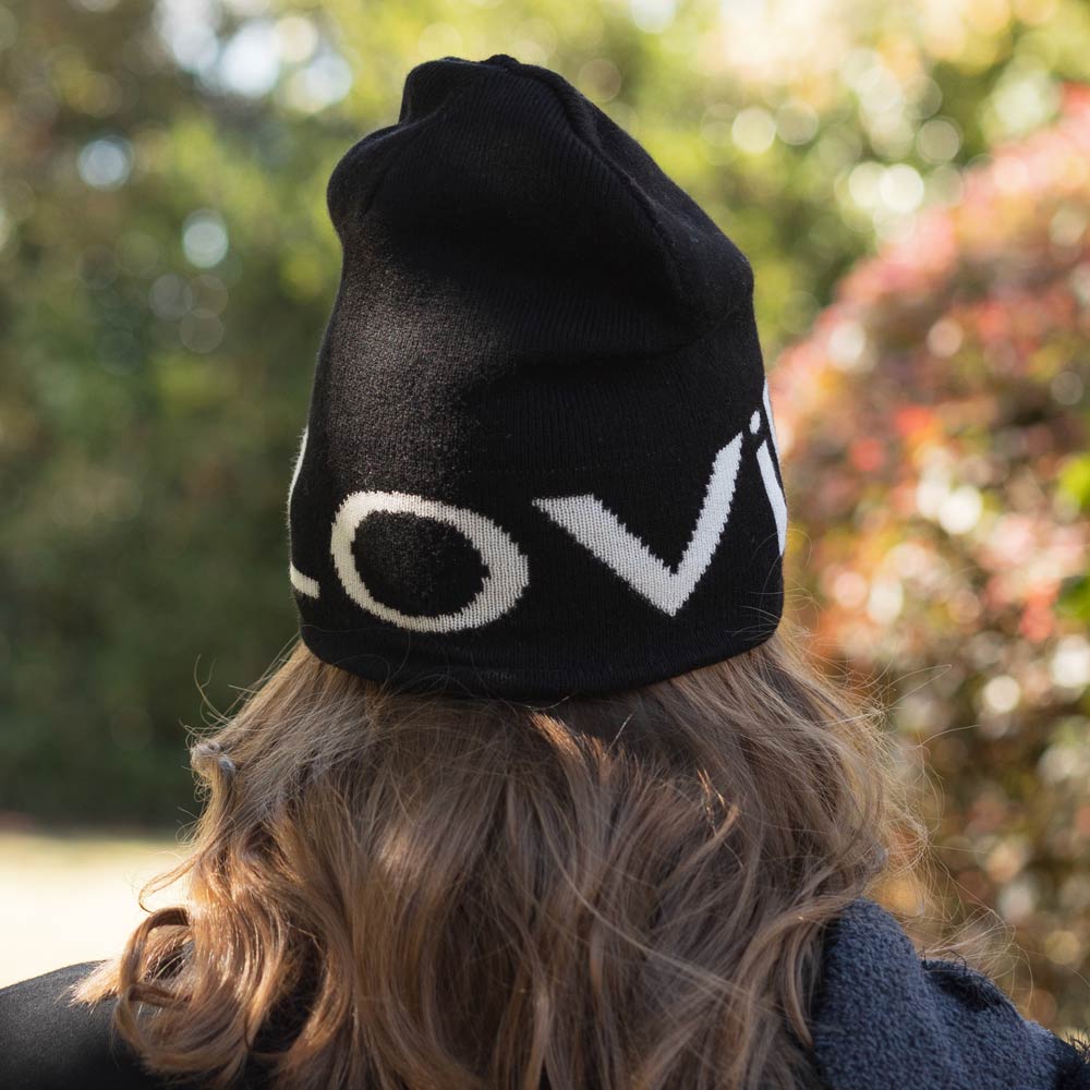 Vibe Cotton Cashmere Pom Hat | Black