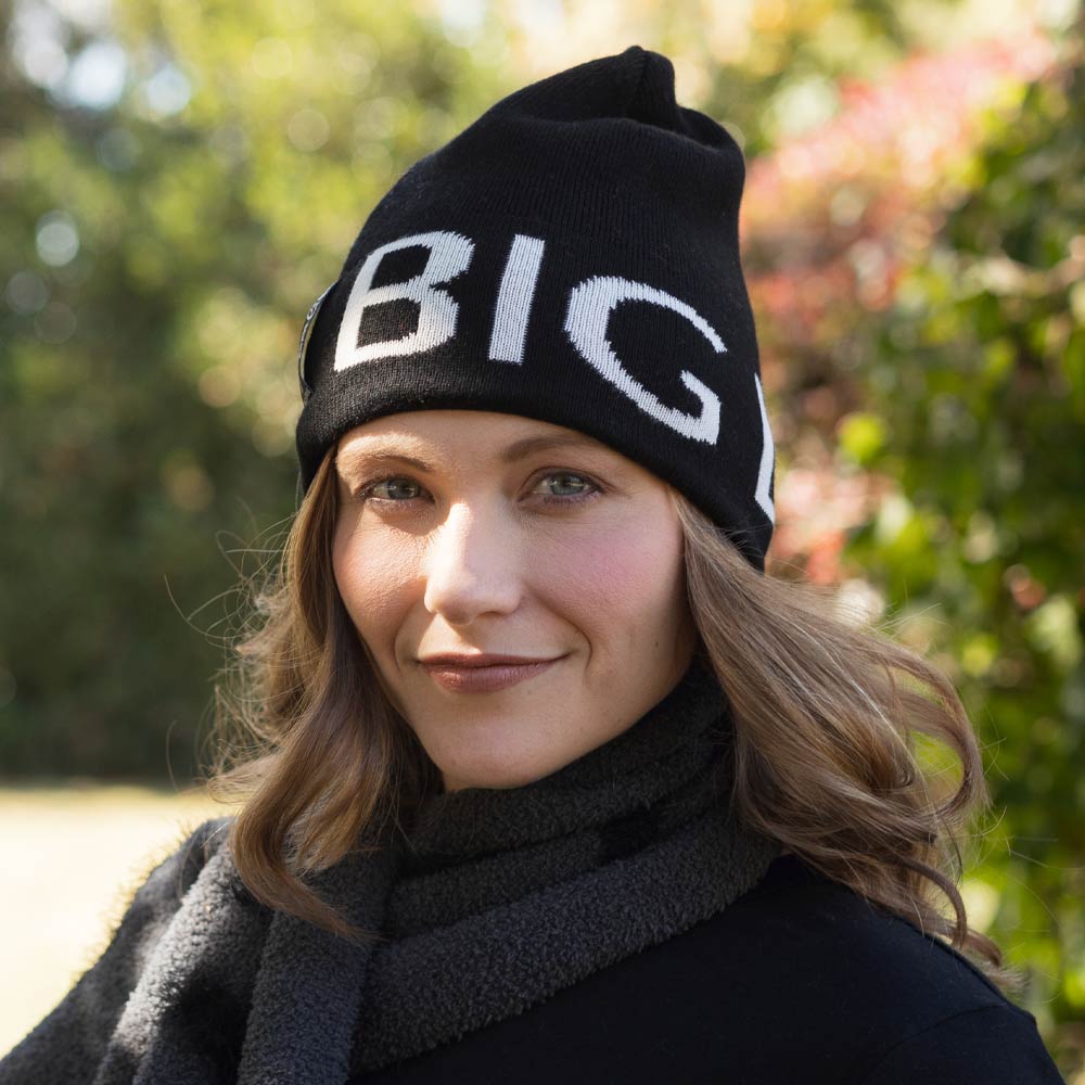 BIG LOViE JACQUARD INTENTIONS BEANIE | BLACK