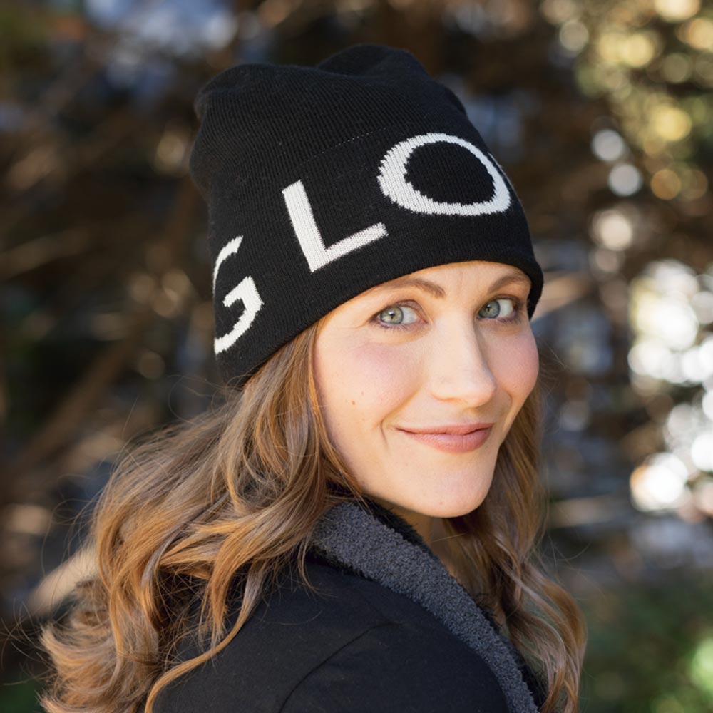 BIG LOViE JACQUARD INTENTIONS BEANIE | BLACK