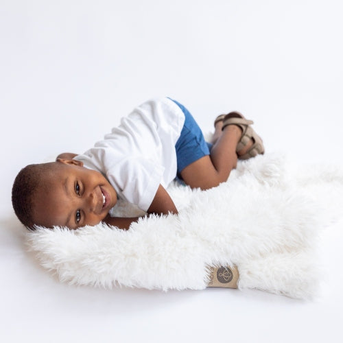 ANGEL PLUSH BLANKET | LITTLE - WHISPER WHITE