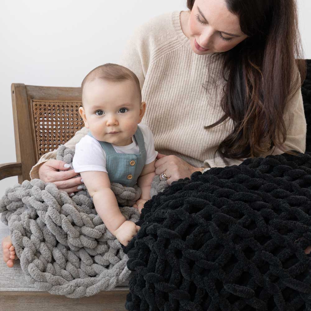 chunky knitted baby blankets