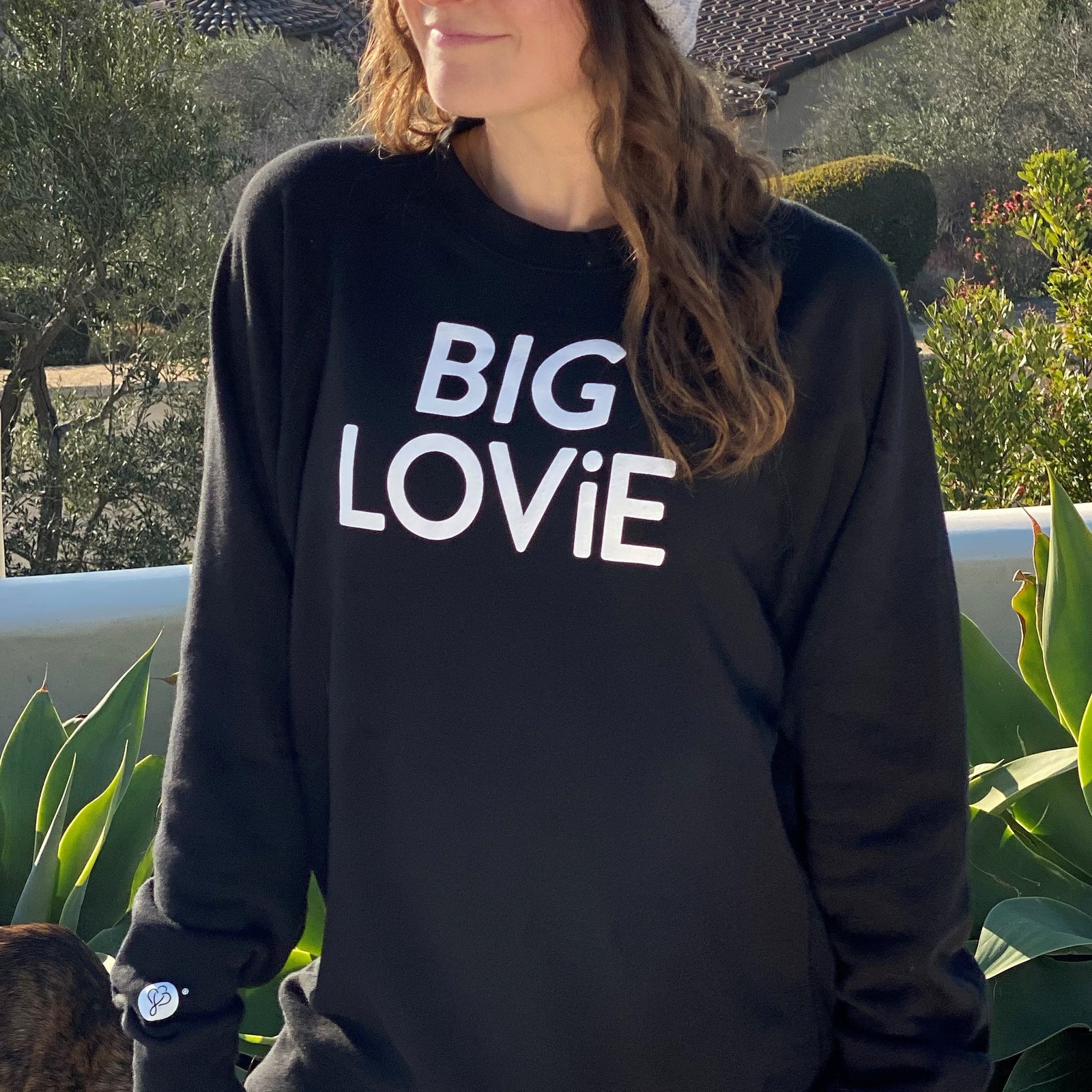 BIG LOViE CREWNECK SWEATSHIRT | BLACK