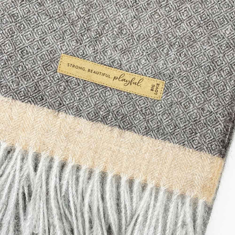 SOUL |  COCO – GRAY OMBRE + TAN STRIPE