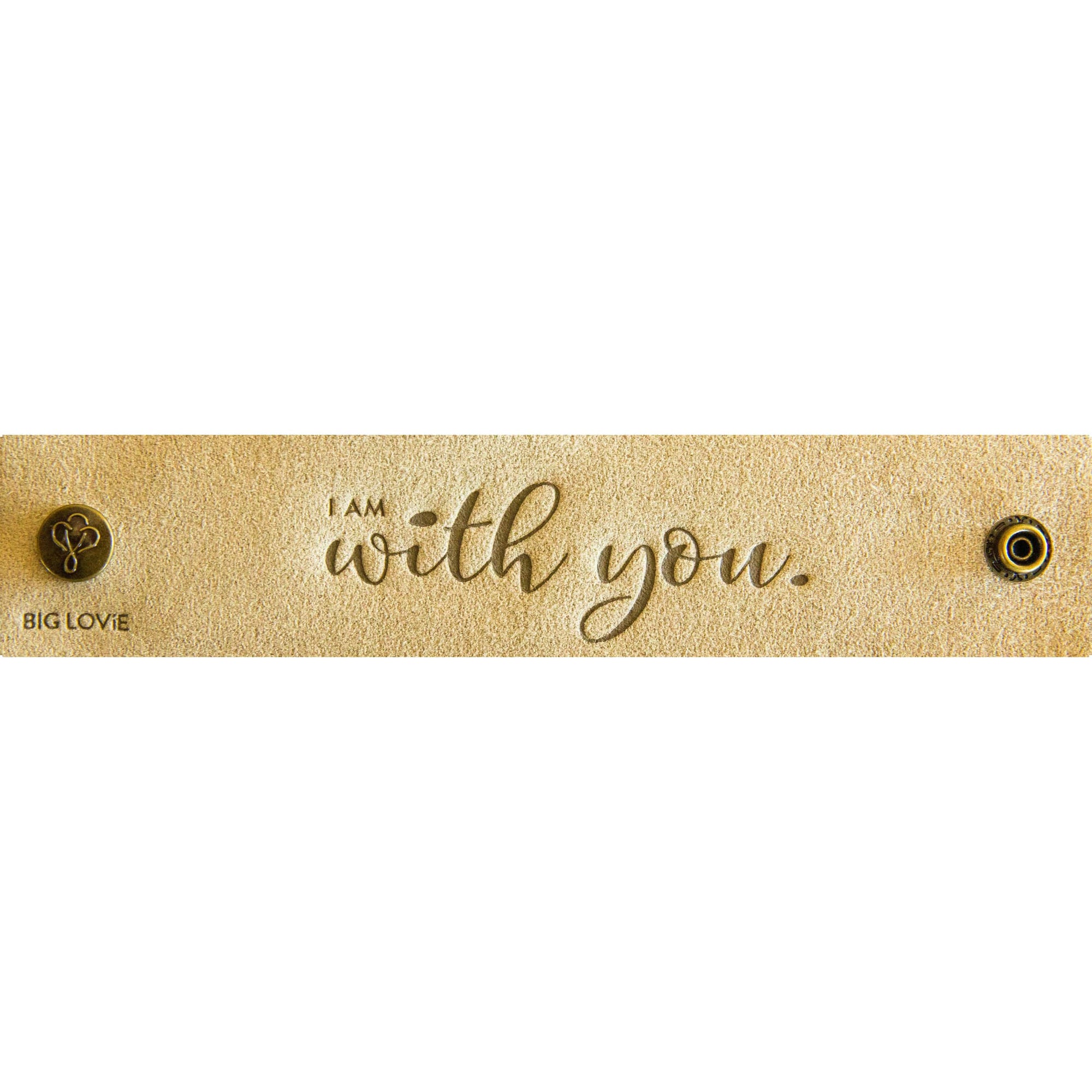"I am with you." LoveSnap, white background 