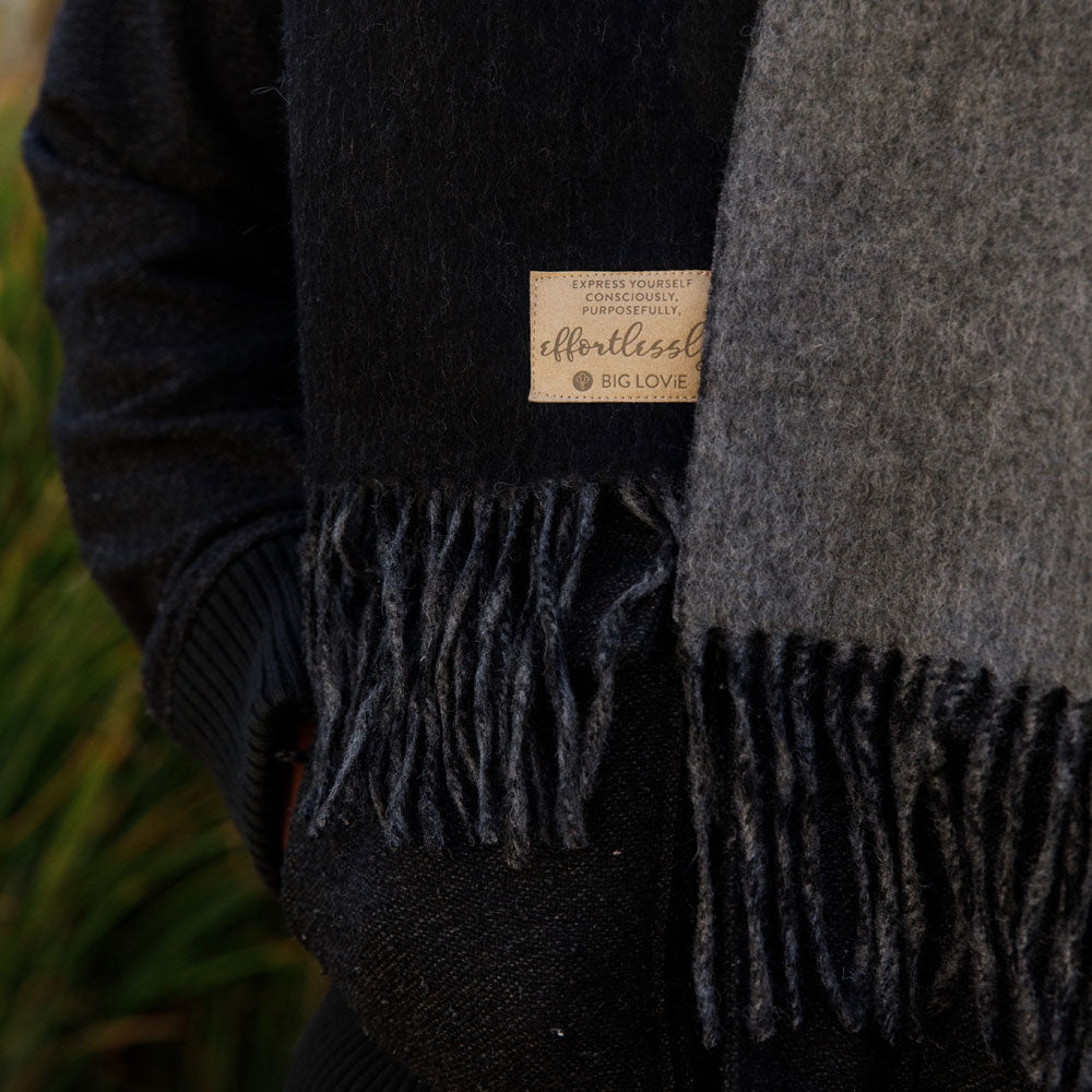 PURPOSEFUL SCARF | BLACK + GRANITE