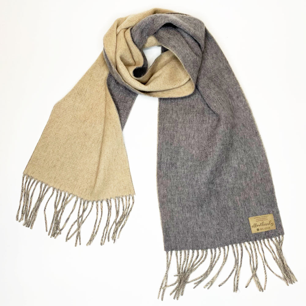 PURPOSEFUL SCARF | OATMEAL + STEEL