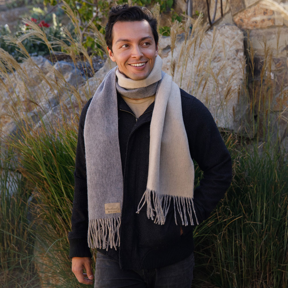 PURPOSEFUL SCARF | OATMEAL + STEEL