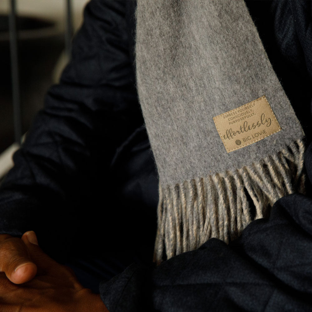 PURPOSEFUL SCARF | OATMEAL + STEEL