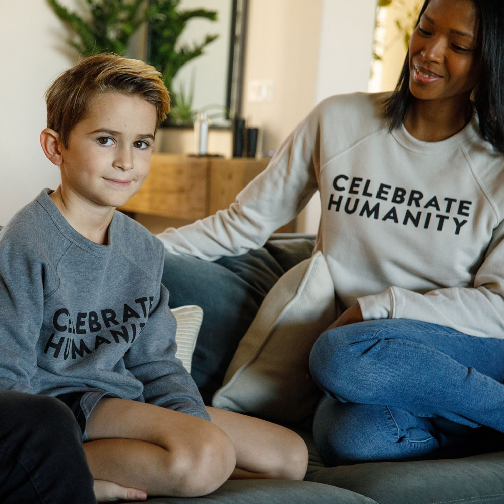 CELEBRATE HUMANITY SWEATSHIRT | YOUTH CREWNECK