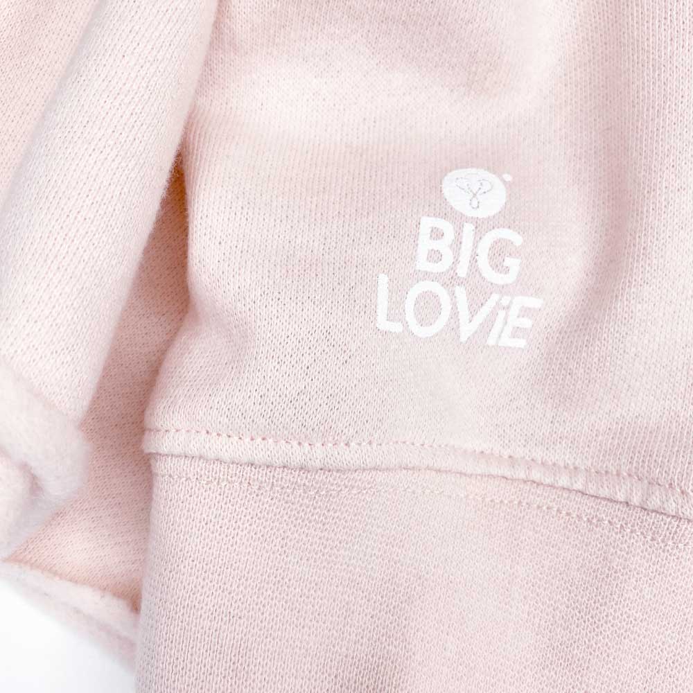 KINDNESS ROCKS HOODIE CROP SWEATSHIRT | PINK BLUSH