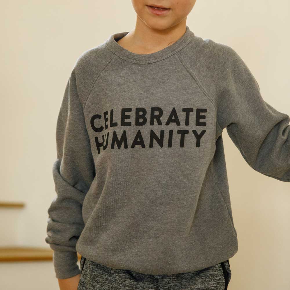 CELEBRATE HUMANITY SWEATSHIRT | YOUTH CREWNECK